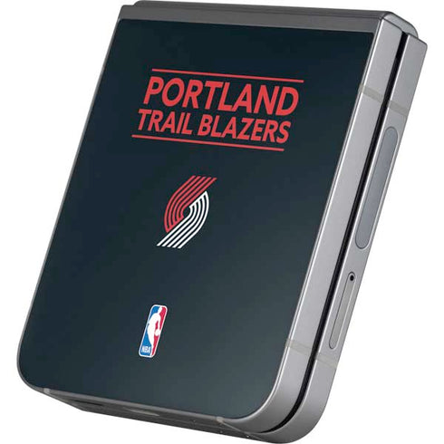 NBA Portland Trail Blazers Standard - Black Galaxy Z Flip6 Skin